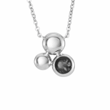 EverWith Ladies Rondure Array Memorial Ashes Necklace Black
