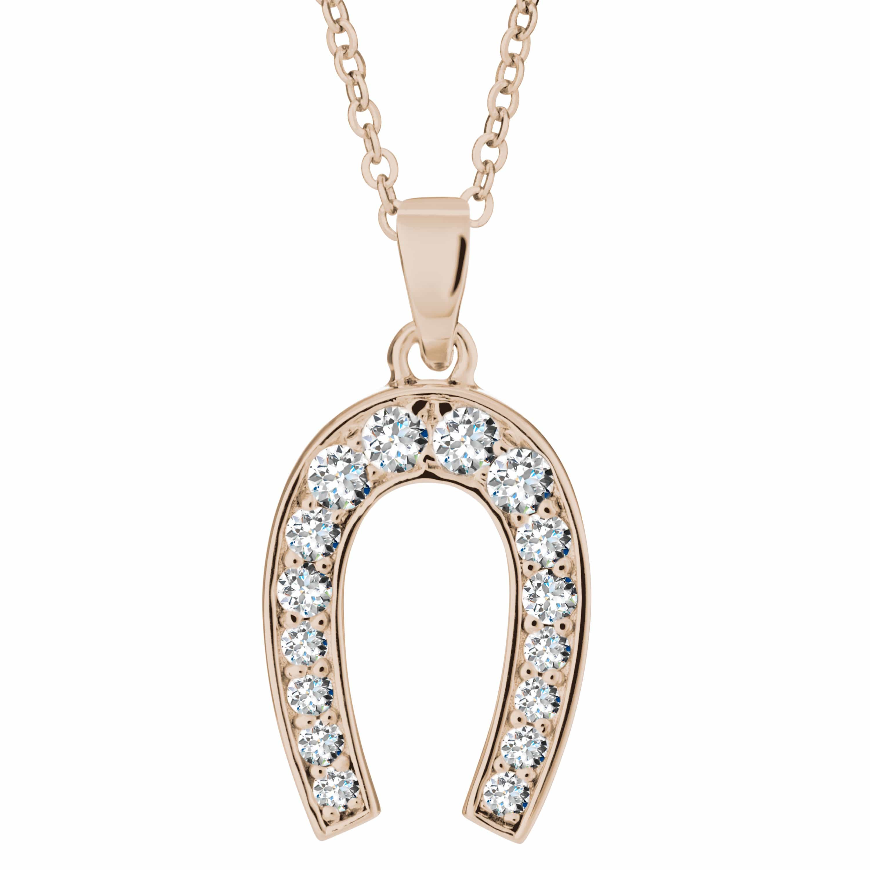 EverWith Self-fill Everlasting Love Memorial Ashes Pendant with Crystals 9k Rose Gold