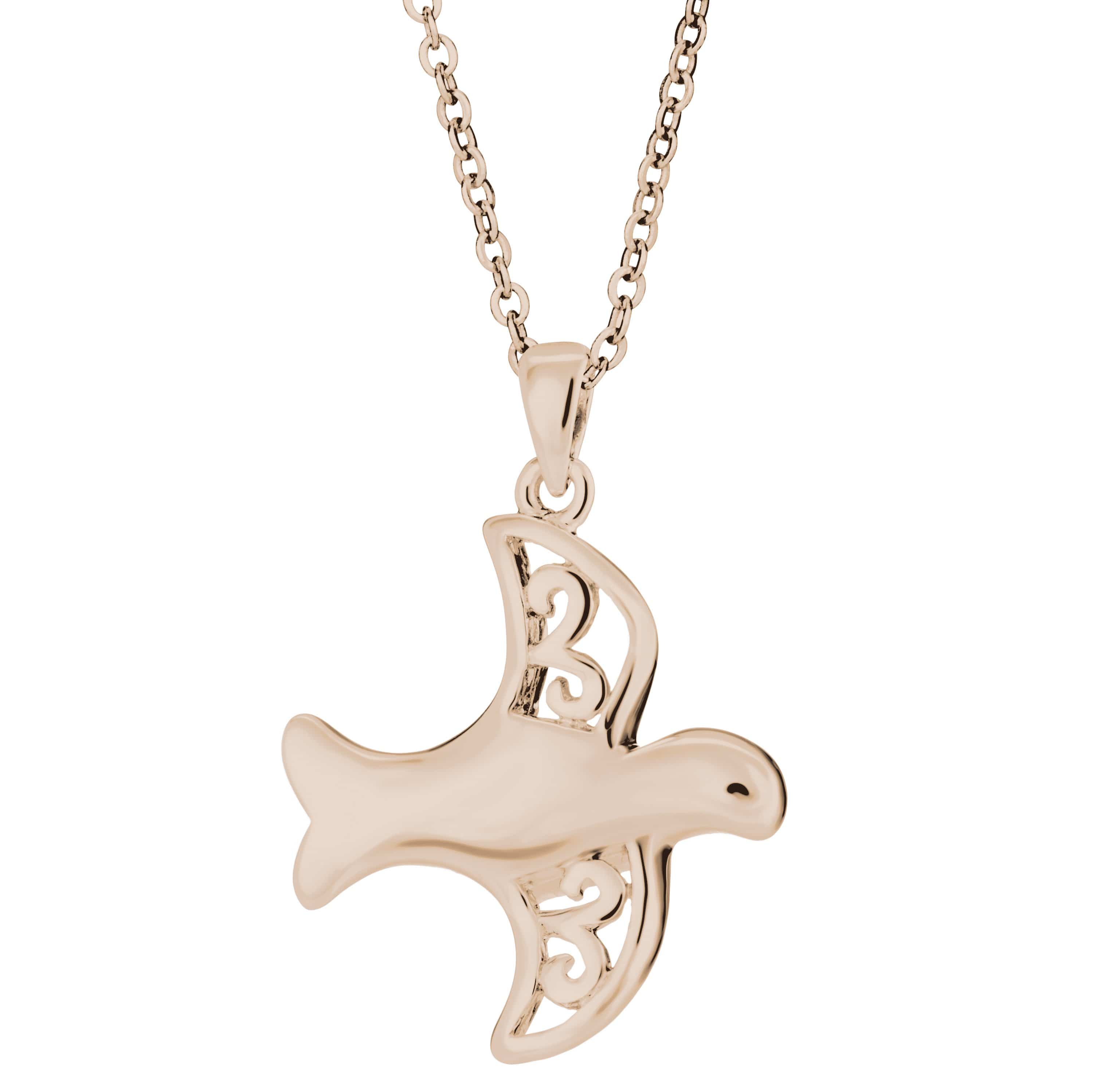 EverWith Self-fill Wings of Love Memorial Ashes Pendant 9k Rose Gold