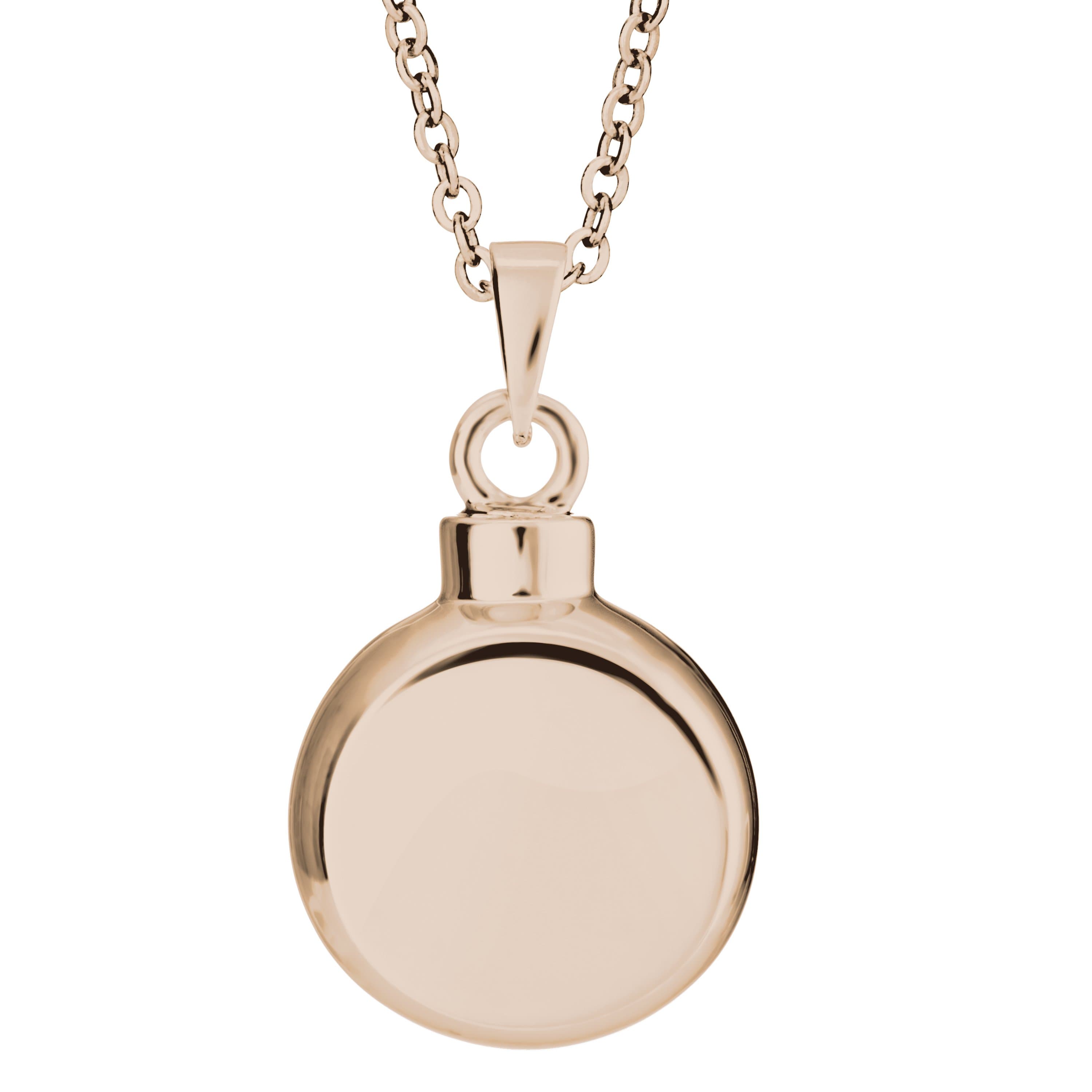 EverWith Self-fill Classic Memorial Ashes Pendant 9k Rose Gold