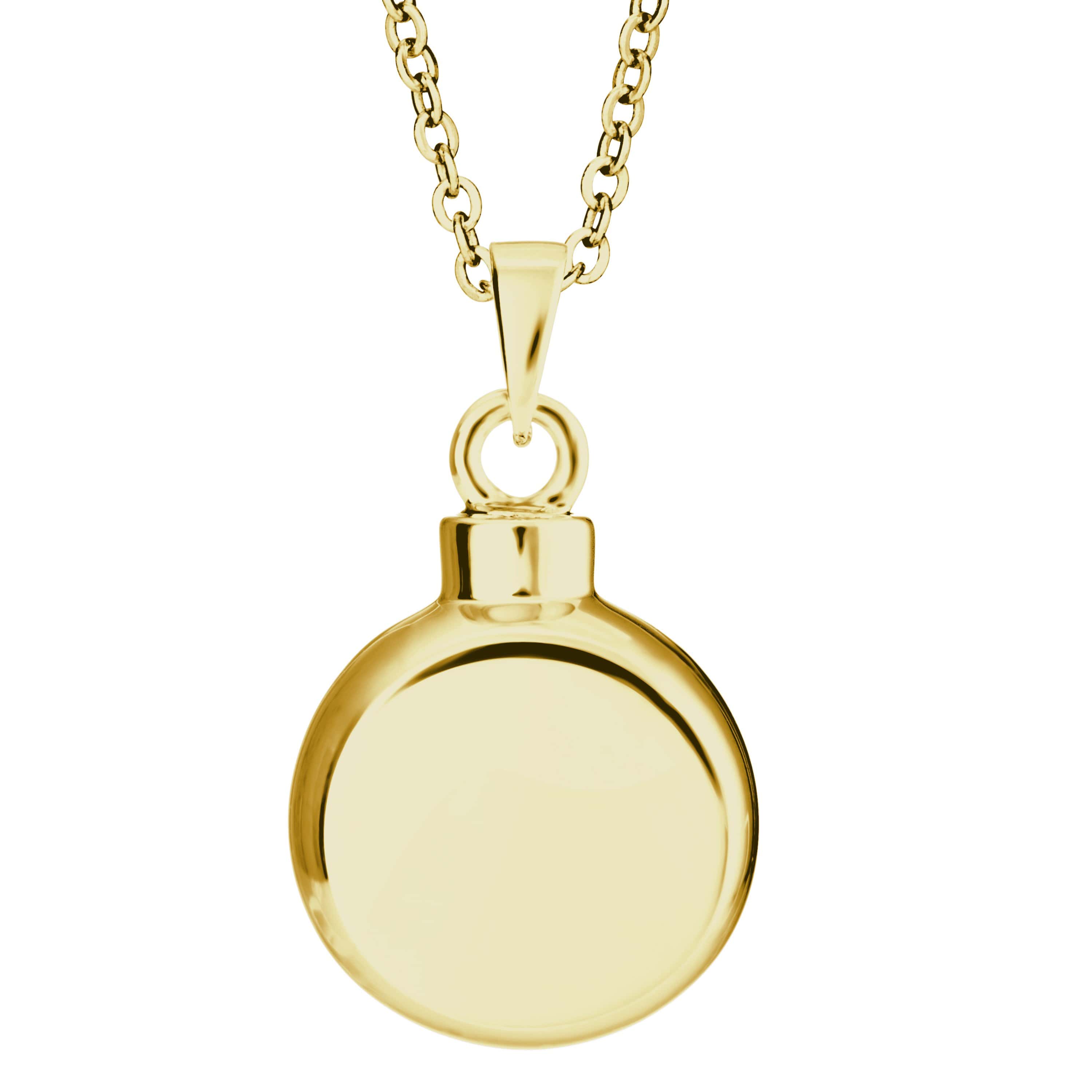 EverWith Self-fill Classic Memorial Ashes Pendant 9k Yellow Gold