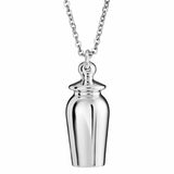 EverWith Self-fill Classic Urn Memorial Ashes Pendant 9k White Gold Fill