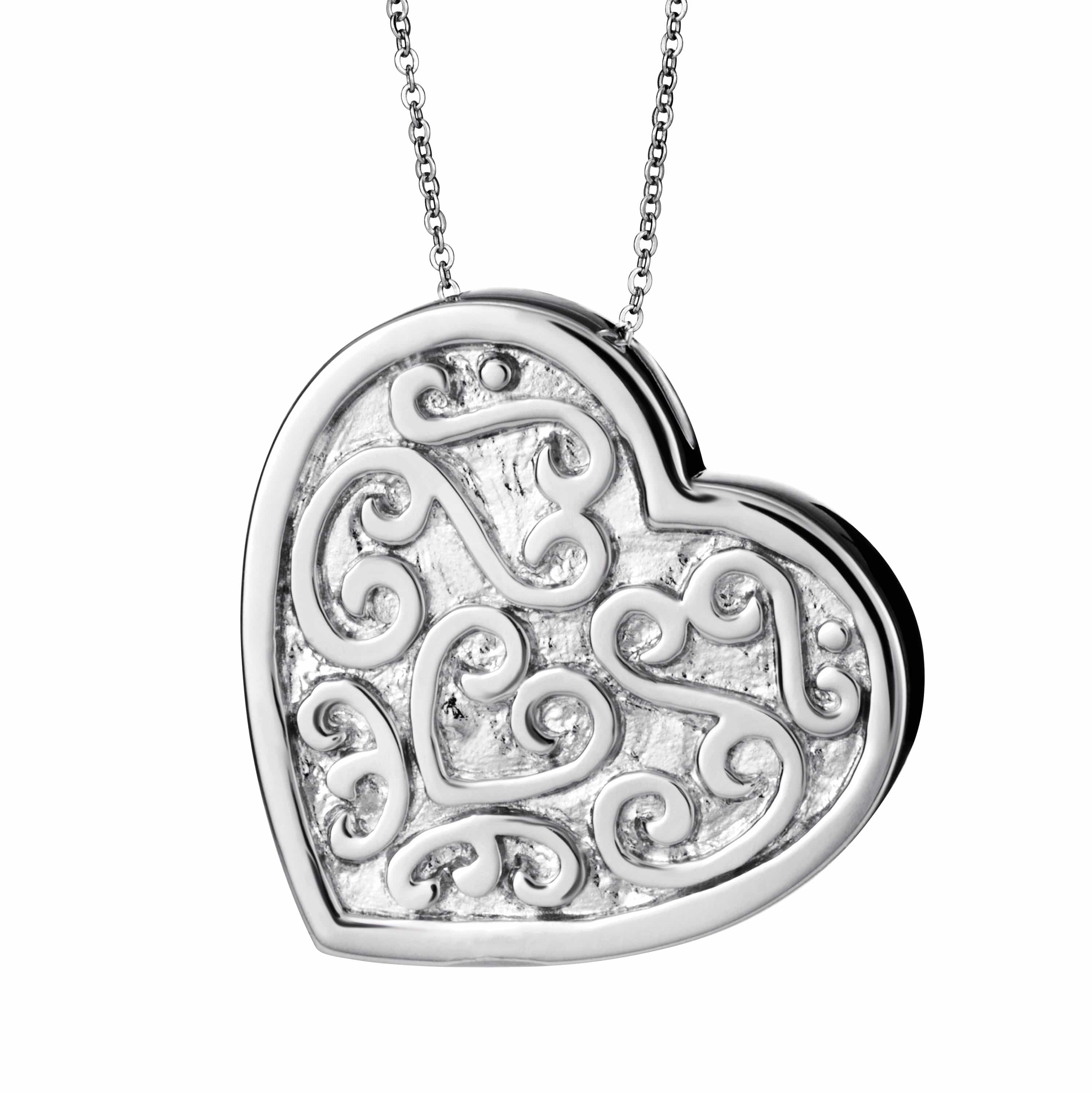EverWith Self-fill Love Memorial Ashes Pendant 9k White Gold Fill