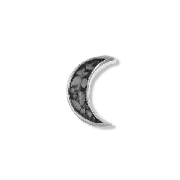 EverWith Small Moon Memorial Ashes Element for Glass Locket Black