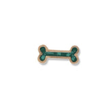 EverWith Small Dog Bone Memorial Ashes Element for Glass Locket 9k Rose Gold Aqua