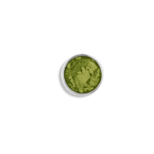 EverWith Small Round Memorial Ashes Element for Glass Locket Green