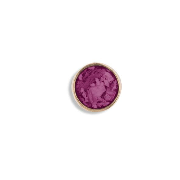 EverWith Small Round Memorial Ashes Element for Glass Locket 9k Rose Gold Violet