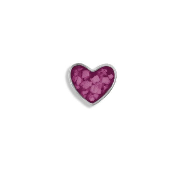 EverWith Small Heart Memorial Ashes Element for Glass Locket Violet