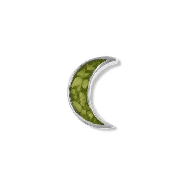 EverWith Small Moon Memorial Ashes Element for Glass Locket Green