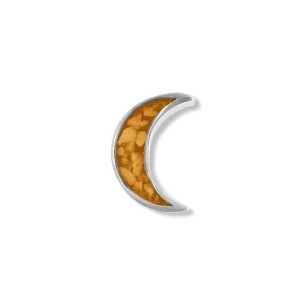 EverWith Small Moon Memorial Ashes Element for Glass Locket Orange