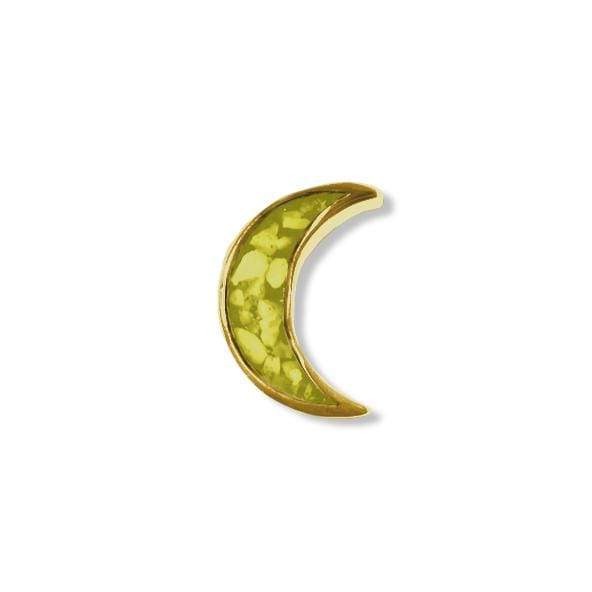 EverWith Small Moon Memorial Ashes Element for Glass Locket 9k Yellow Gold Yellow