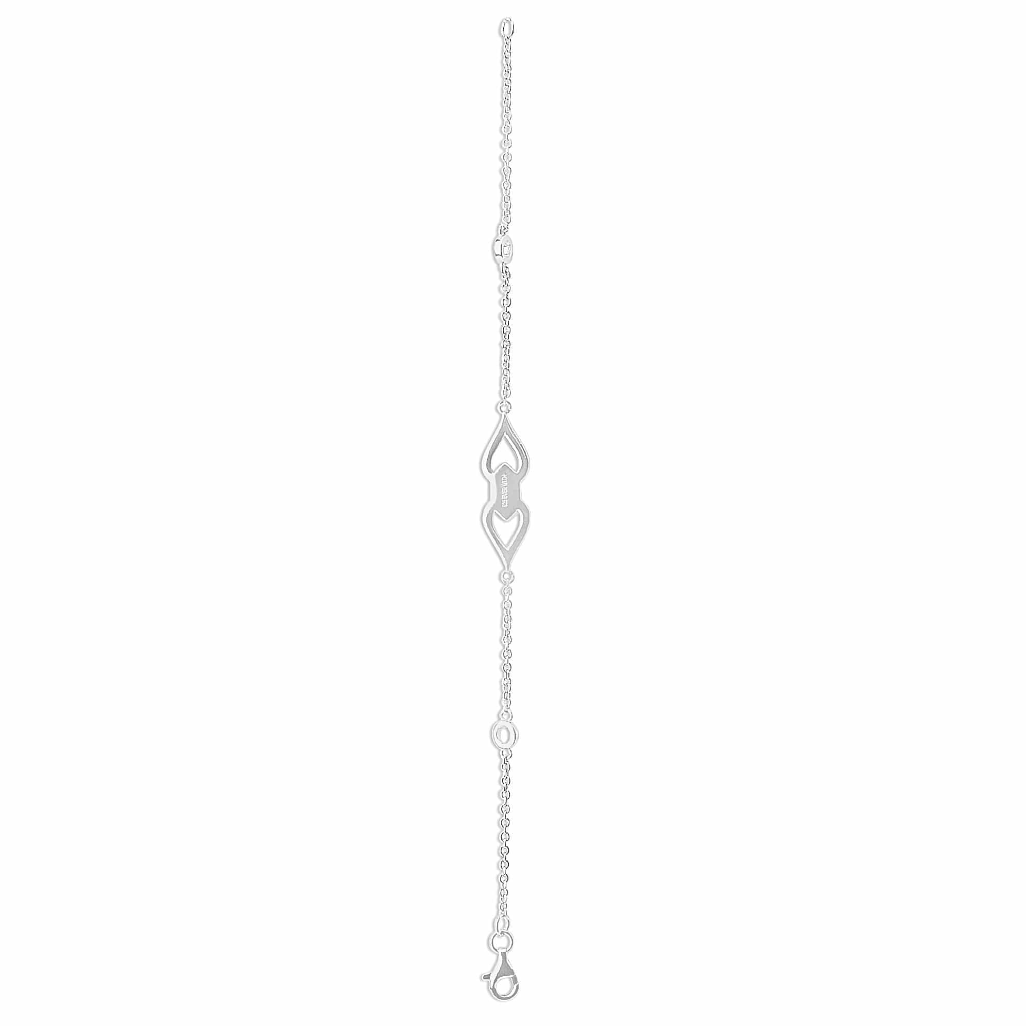 EverWith Ladies Respect Memorial Ashes Bracelet with Fine Crystals