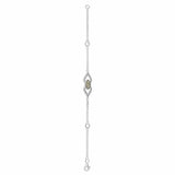 EverWith Ladies Respect Memorial Ashes Bracelet with Fine Crystals