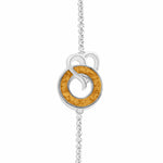 EverWith Ladies Guardian Memorial Ashes Bracelet Orange