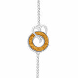 EverWith Ladies Guardian Memorial Ashes Bracelet Orange