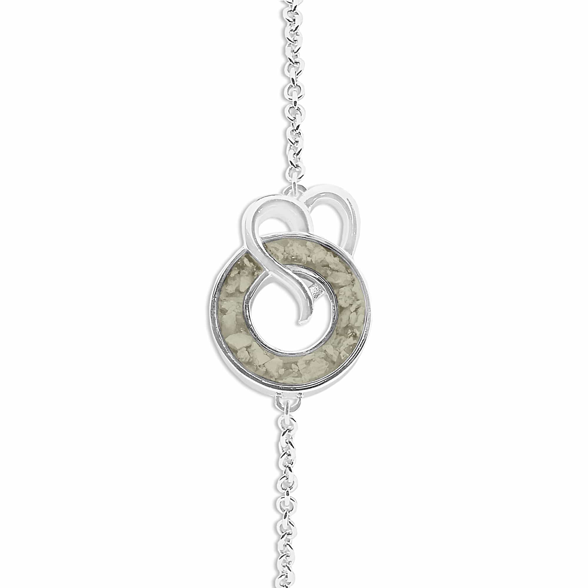 EverWith Ladies Guardian Memorial Ashes Bracelet Transparent