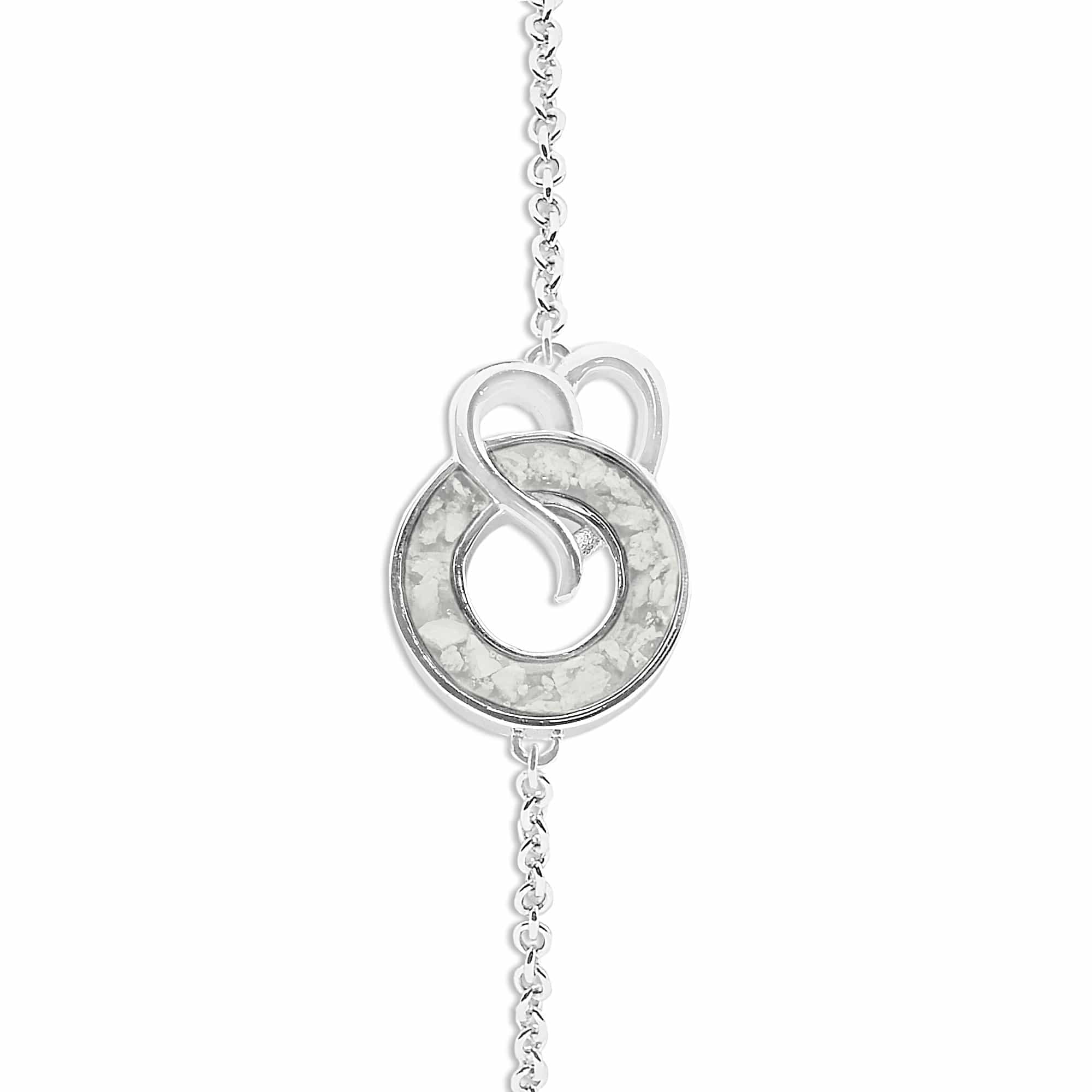 EverWith Ladies Guardian Memorial Ashes Bracelet White