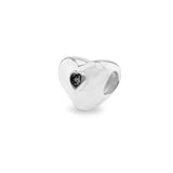 EverWith Heart Memorial Ashes Charm Bead Black