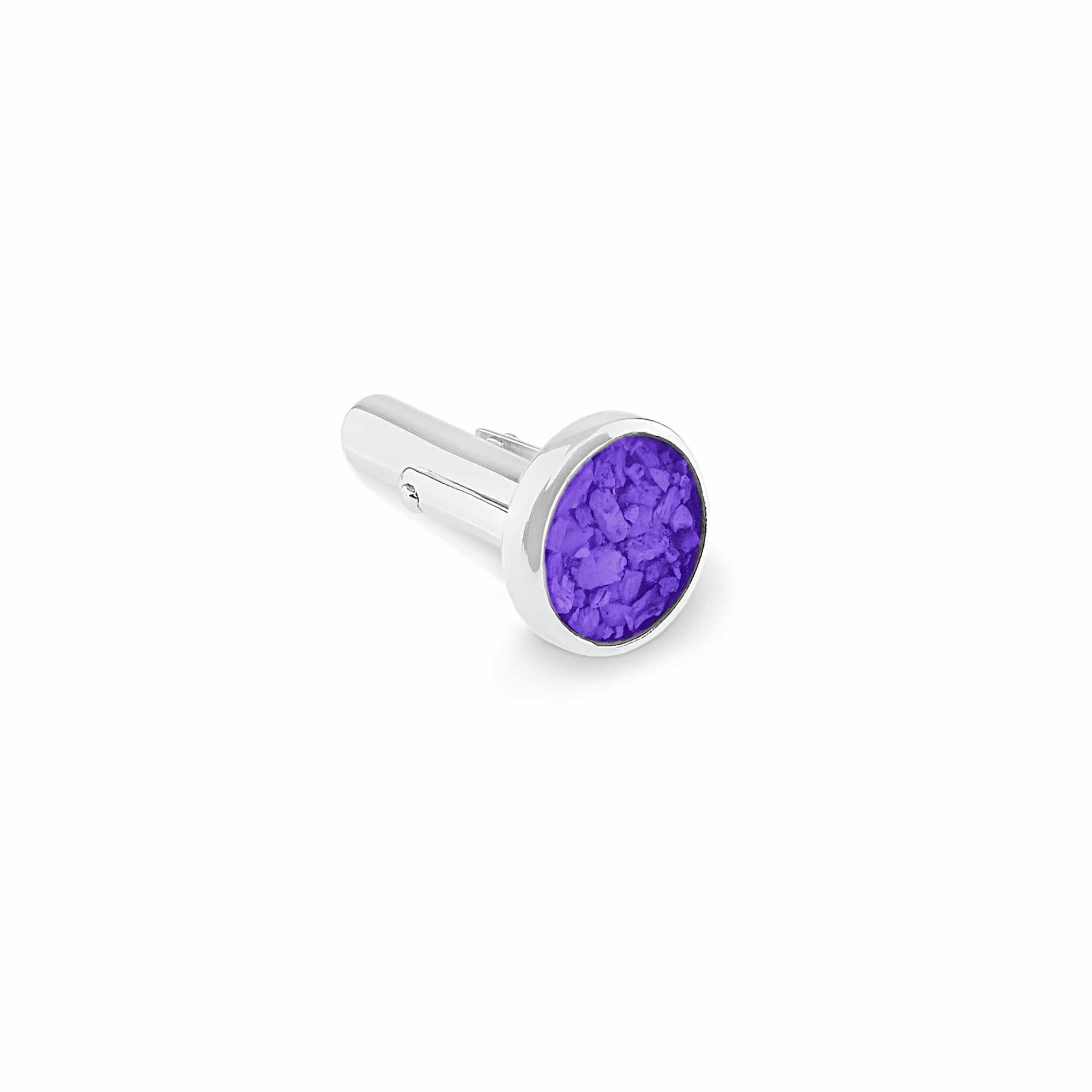 EverWith Gents Classic Round Memorial Ashes Cufflinks