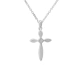 EverWith Unisex Solace Cross Memorial Ashes Pendant with Fine Crystal