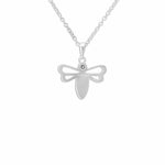 EverWith Ladies Bee Memorial Ashes Pendant with Fine Crystal