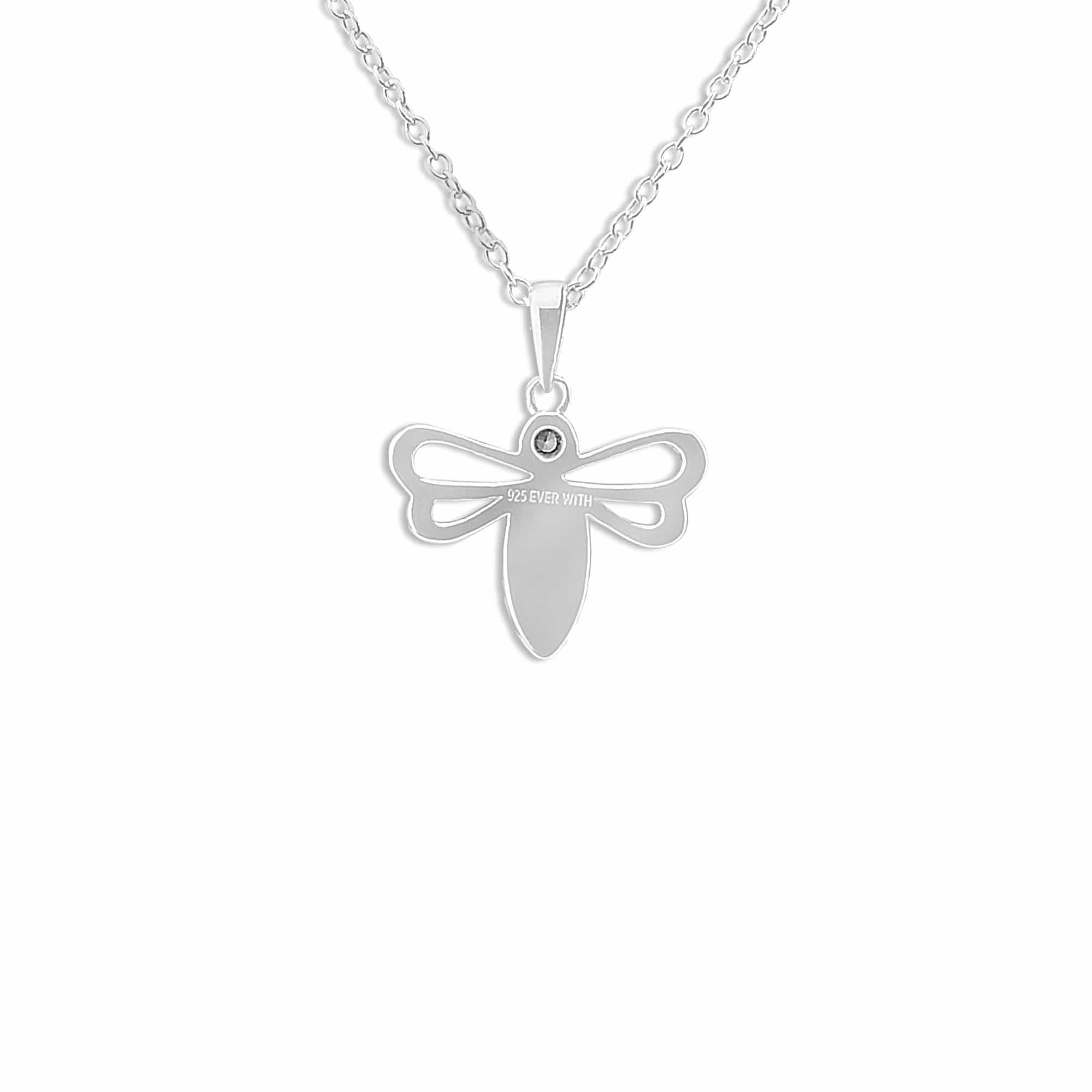 EverWith Ladies Bee Memorial Ashes Pendant with Fine Crystal