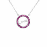 EverWith Ladies Love Memorial Ashes Necklace Pink
