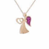 EverWith Ladies Divine Memorial Ashes Pendant 9k Rose Gold Pink