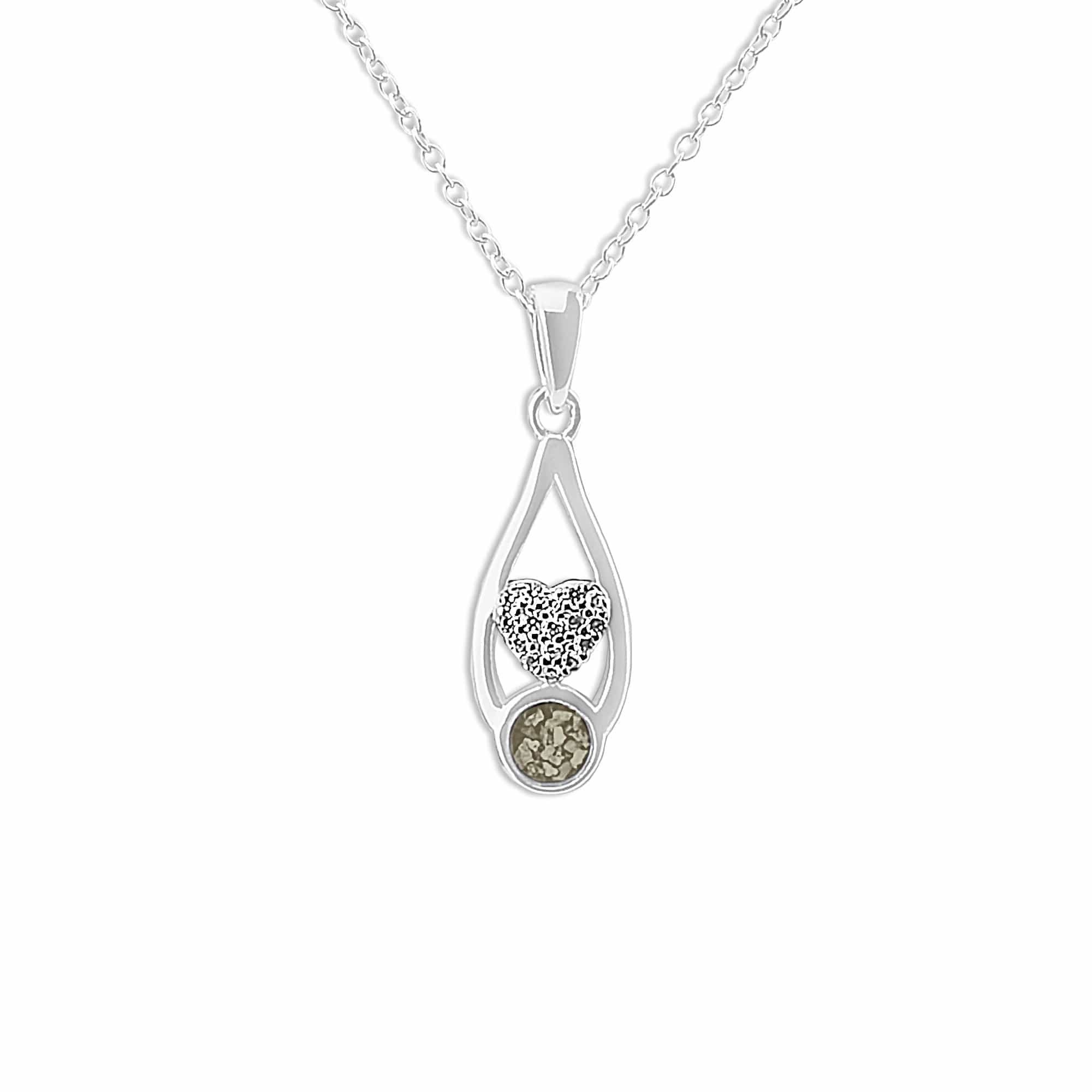 EverWith Ladies Protect Memorial Ashes Pendant with Fine Crystals Transparent