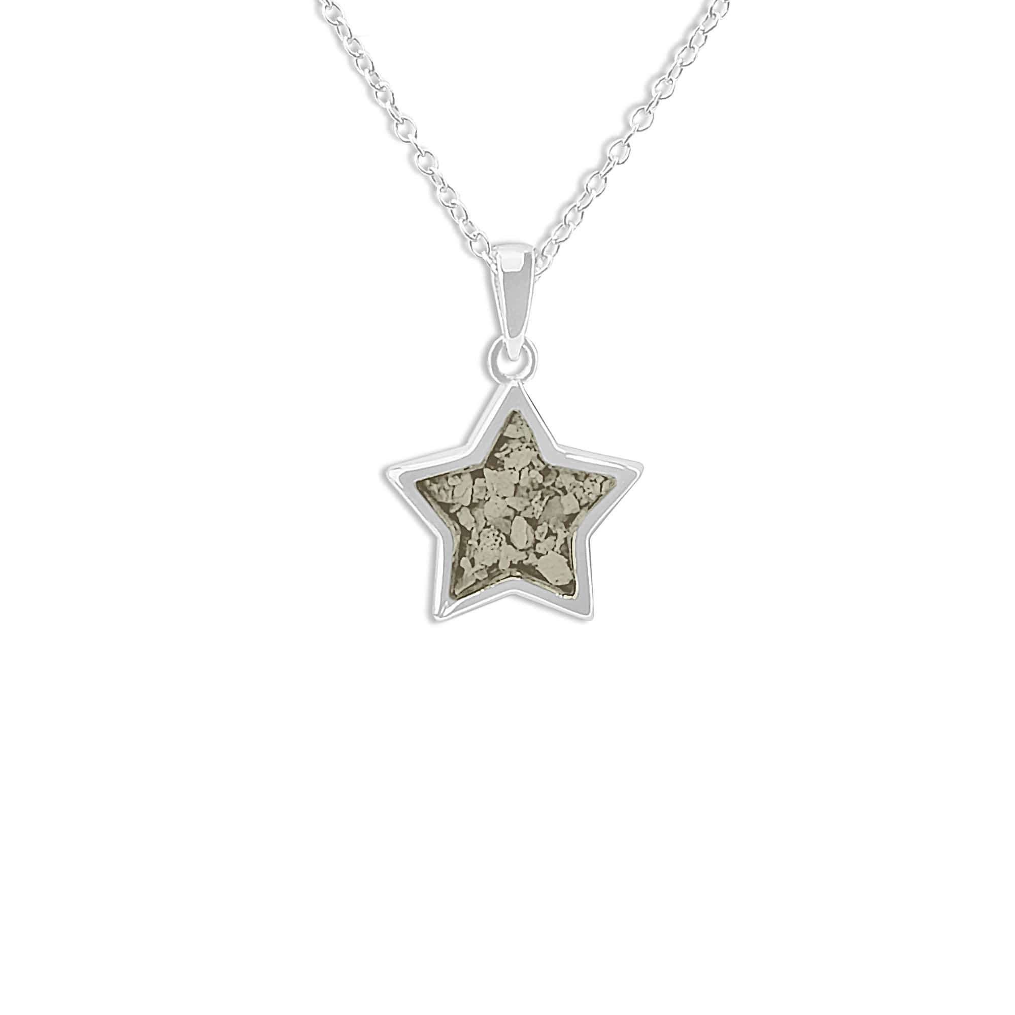 EverWith Ladies Star Memorial Ashes Pendant Transparent
