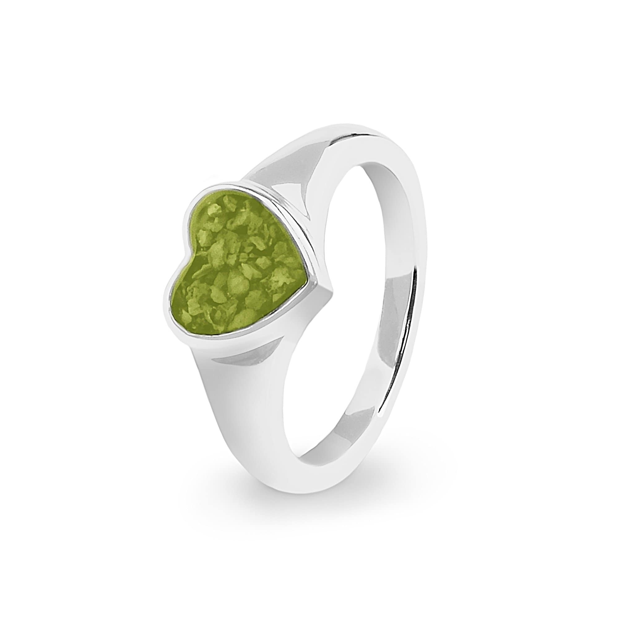 EverWith Ladies Dearest Memorial Ashes Ring Green