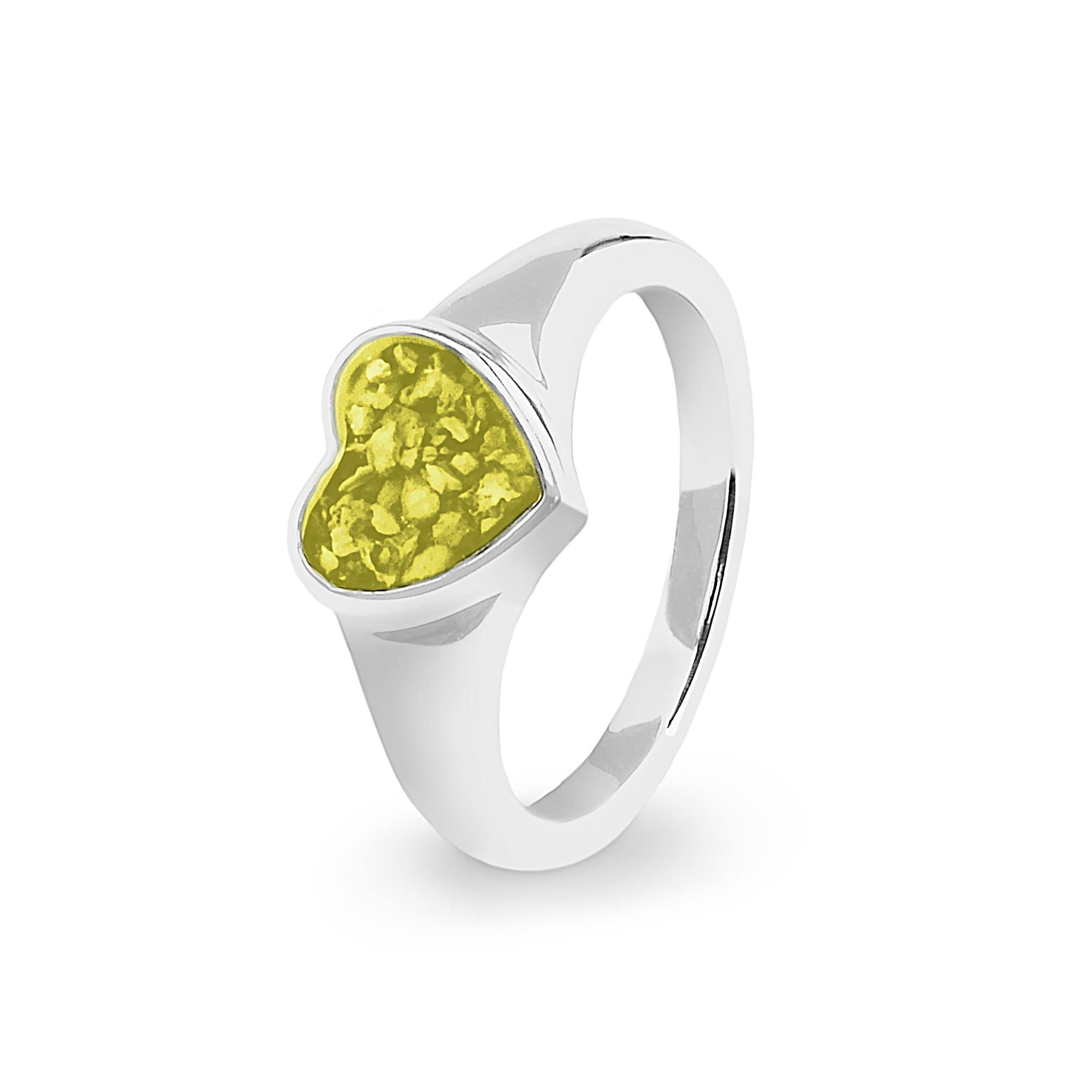 EverWith Ladies Dearest Memorial Ashes Ring Yellow
