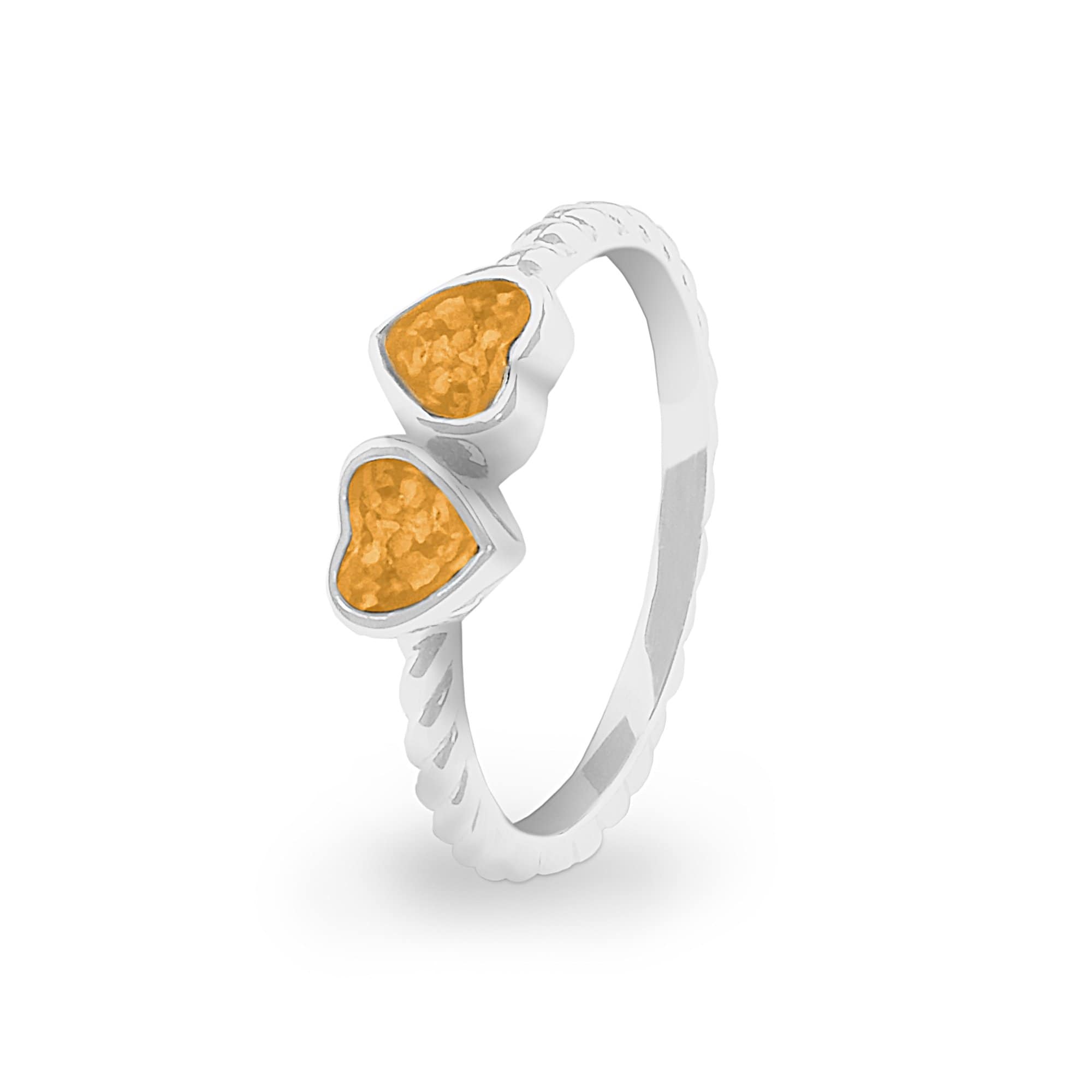 EverWith Ladies Together Memorial Ashes Ring Orange