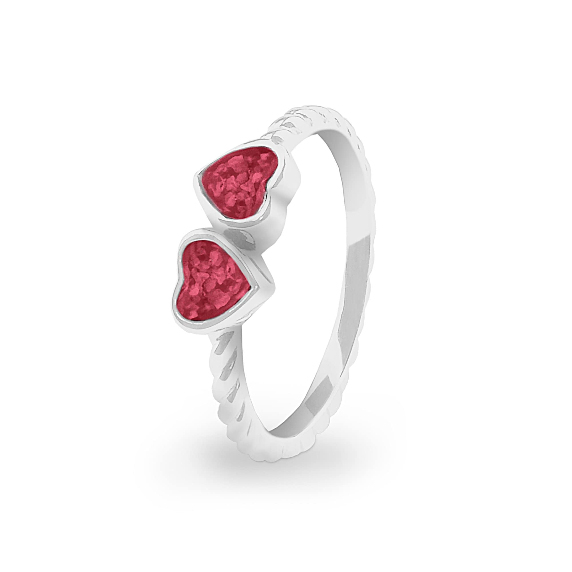 EverWith Ladies Together Memorial Ashes Ring Red