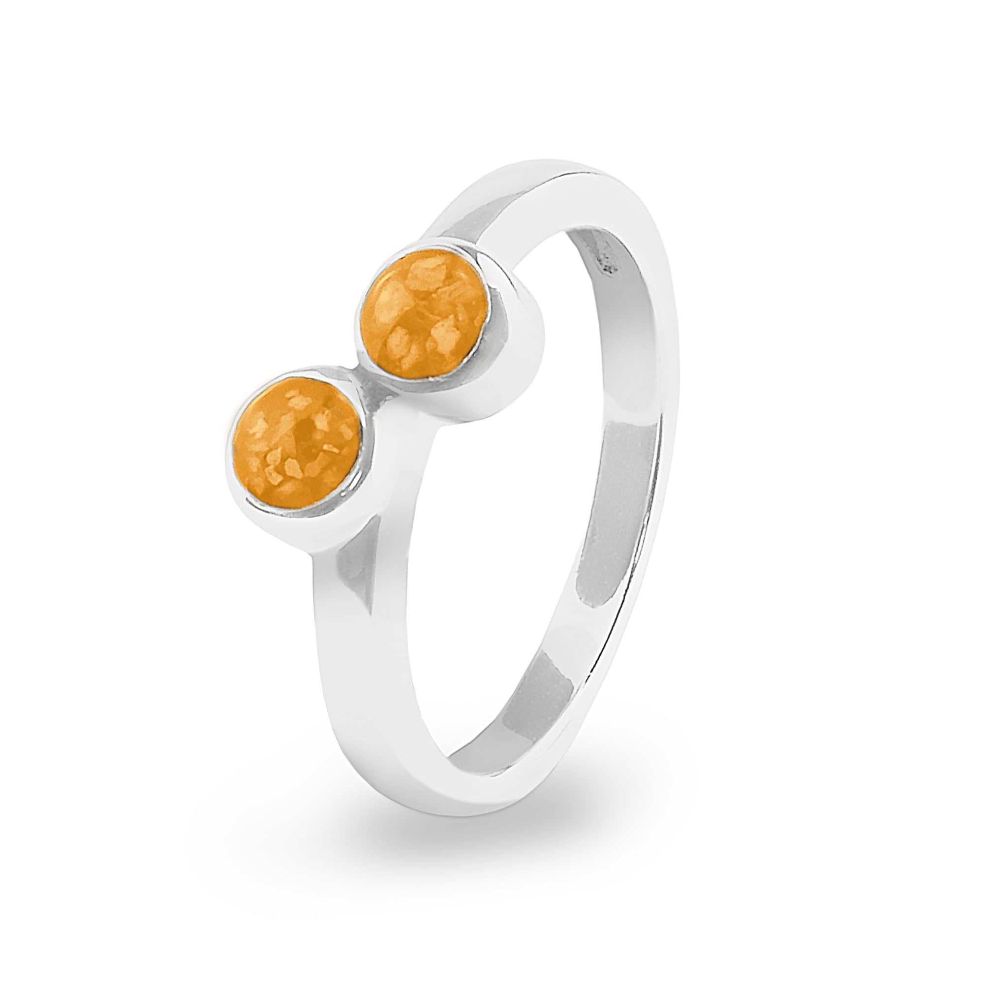 EverWith Ladies Inspire Memorial Ashes Ring Orange