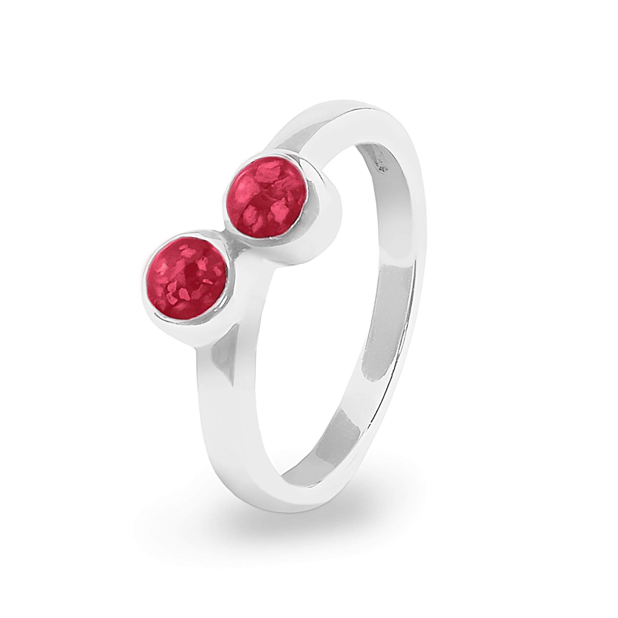 EverWith Ladies Inspire Memorial Ashes Ring Red