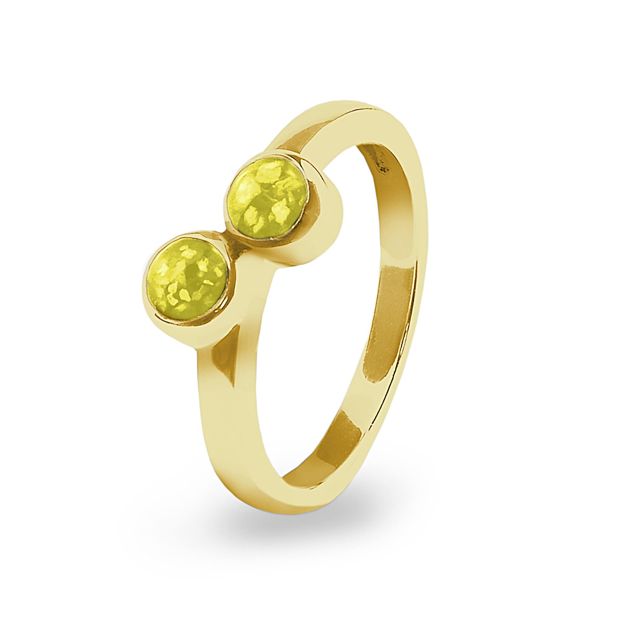 EverWith Ladies Inspire Memorial Ashes Ring 9k Yellow Gold Yellow