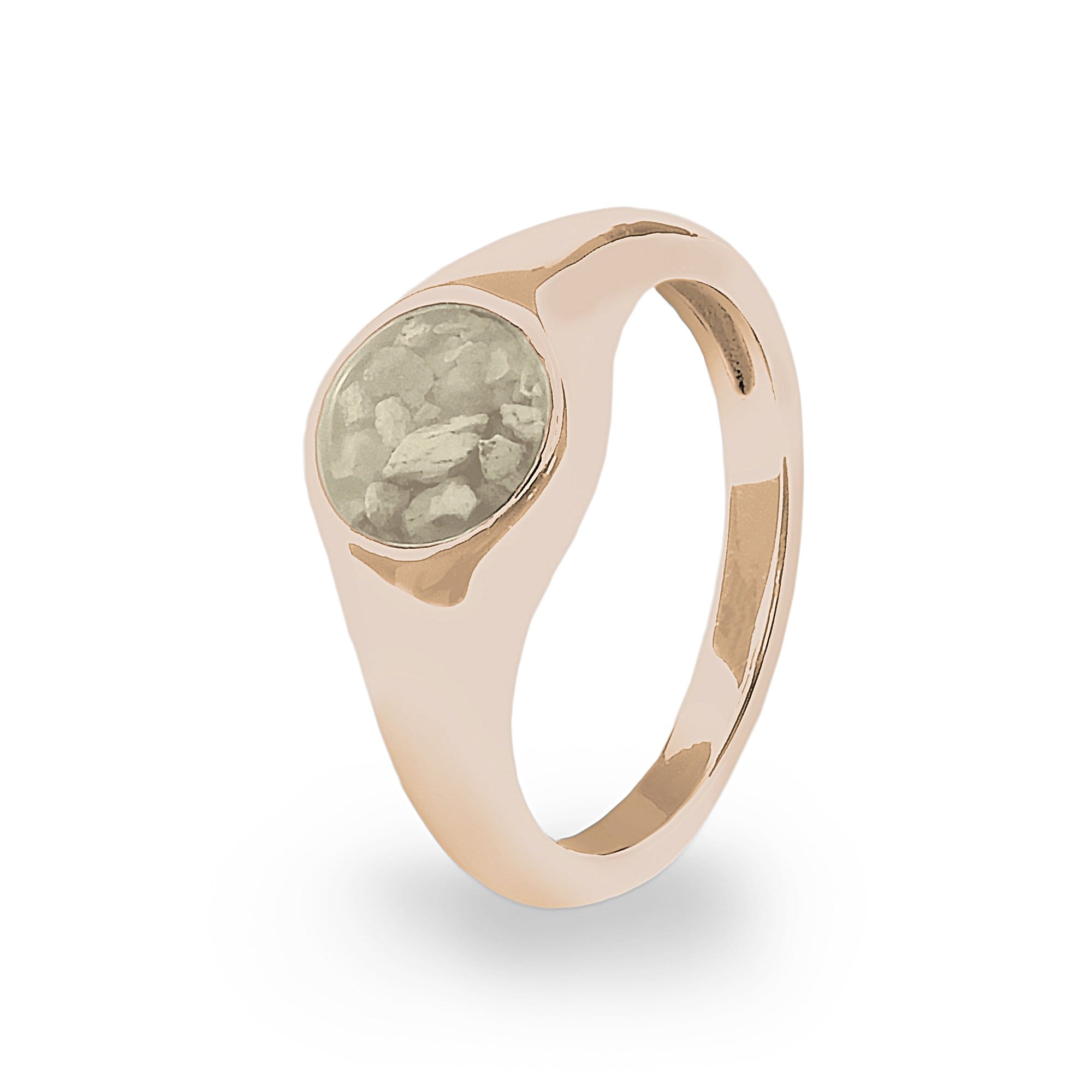 EverWith Unisex Pride Memorial Ashes Ring 9k Rose Gold Transparent