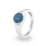 EverWith Unisex Pride Memorial Ashes Ring Blue