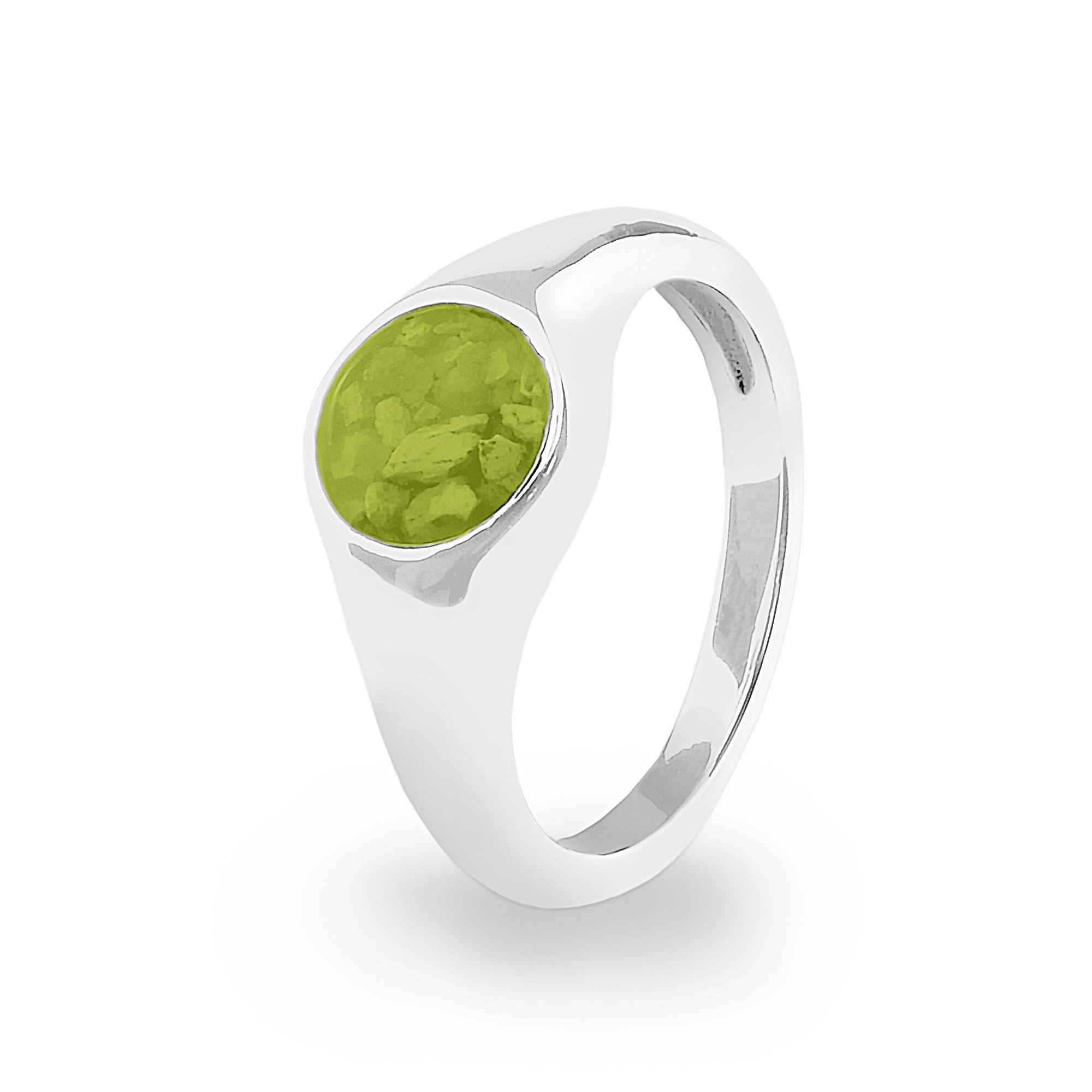 EverWith Unisex Pride Memorial Ashes Ring Green