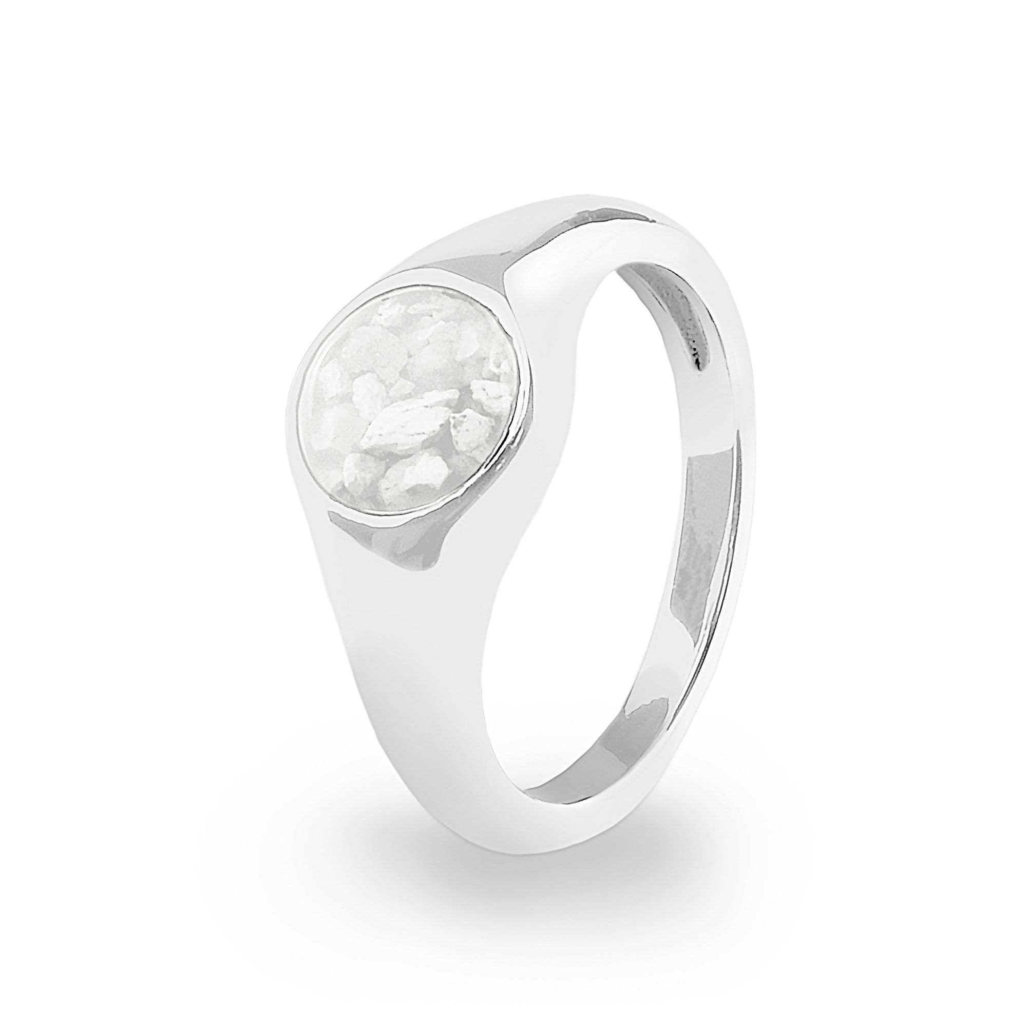 EverWith Unisex Pride Memorial Ashes Ring White