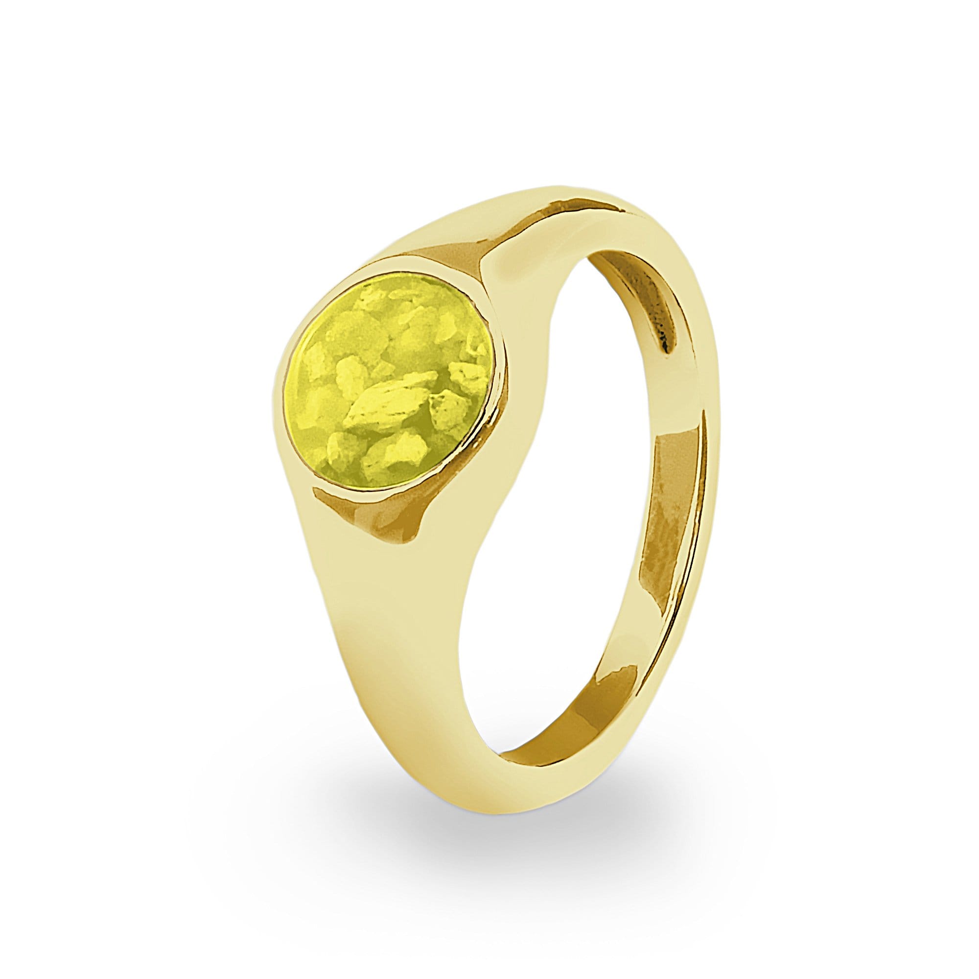 EverWith Unisex Pride Memorial Ashes Ring 9k Yellow Gold Yellow