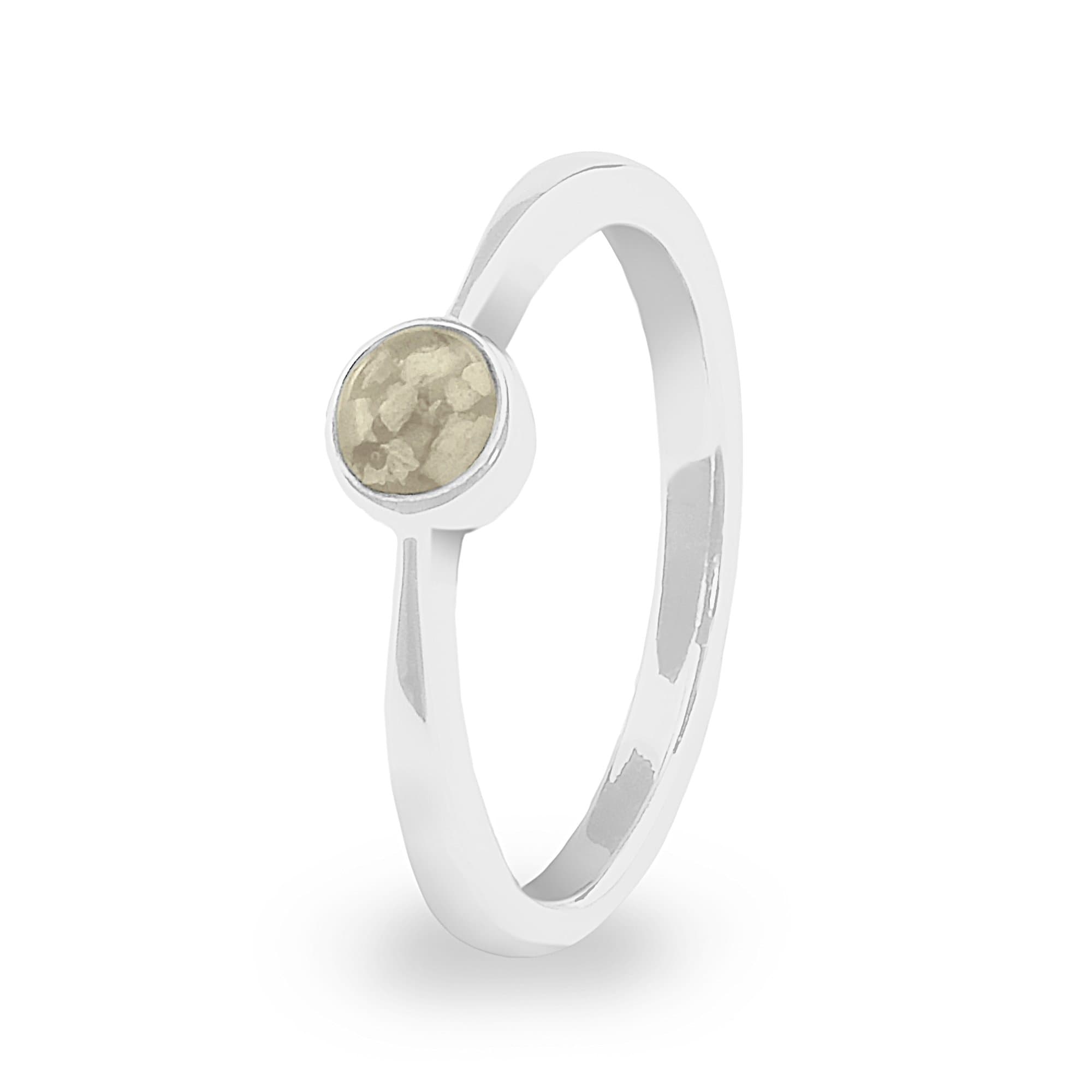 EverWith Ladies Bijou Memorial Ashes Ring Transparent