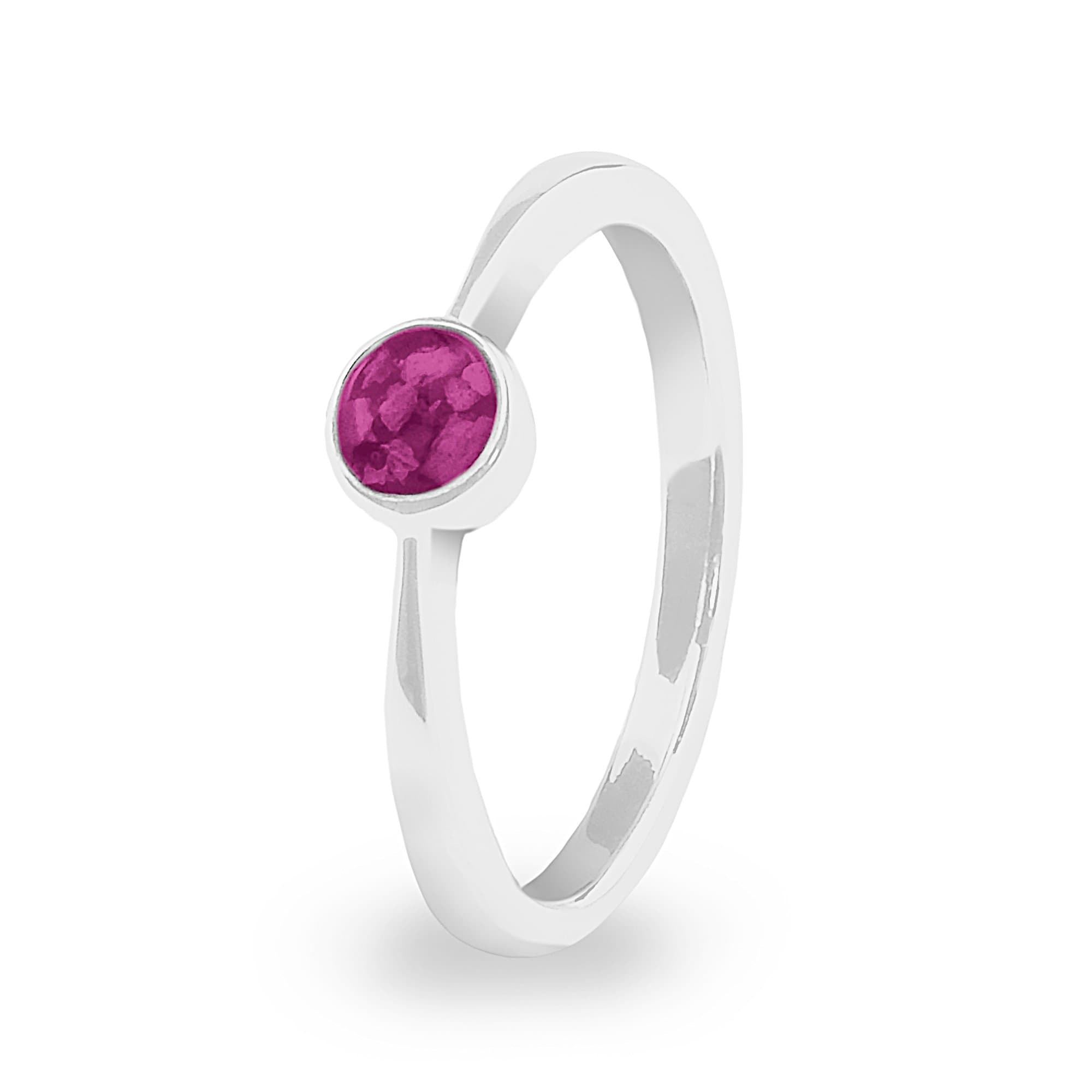 EverWith Ladies Bijou Memorial Ashes Ring Violet