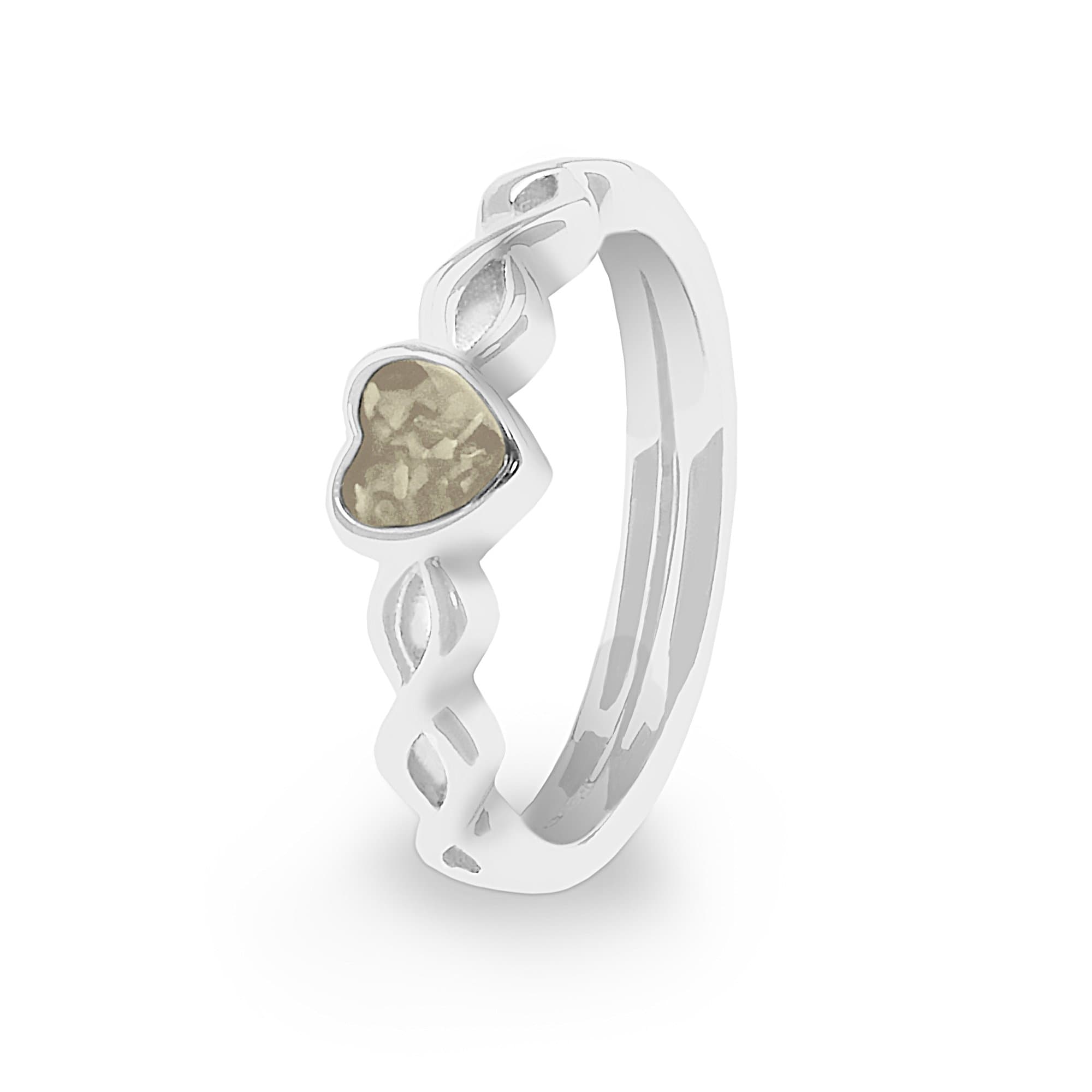 EverWith Ladies Beau Memorial Ashes Ring Transparent