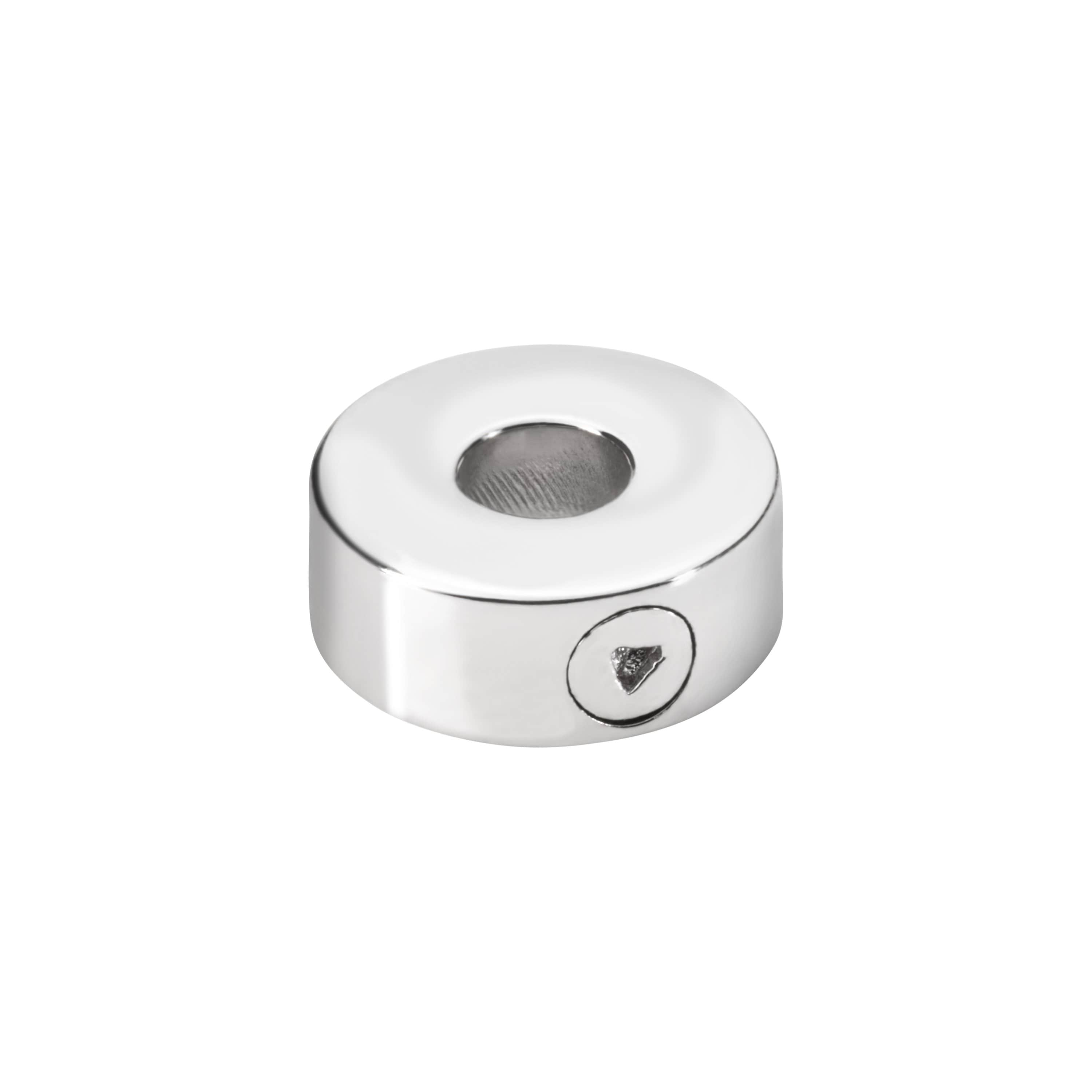 EverWith Self-fill Round Plain Memorial Ashes Charm Bead