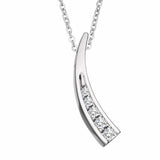 EverWith Self-fill Journey of Life Memorial Ashes Pendant 9k White Gold Fill