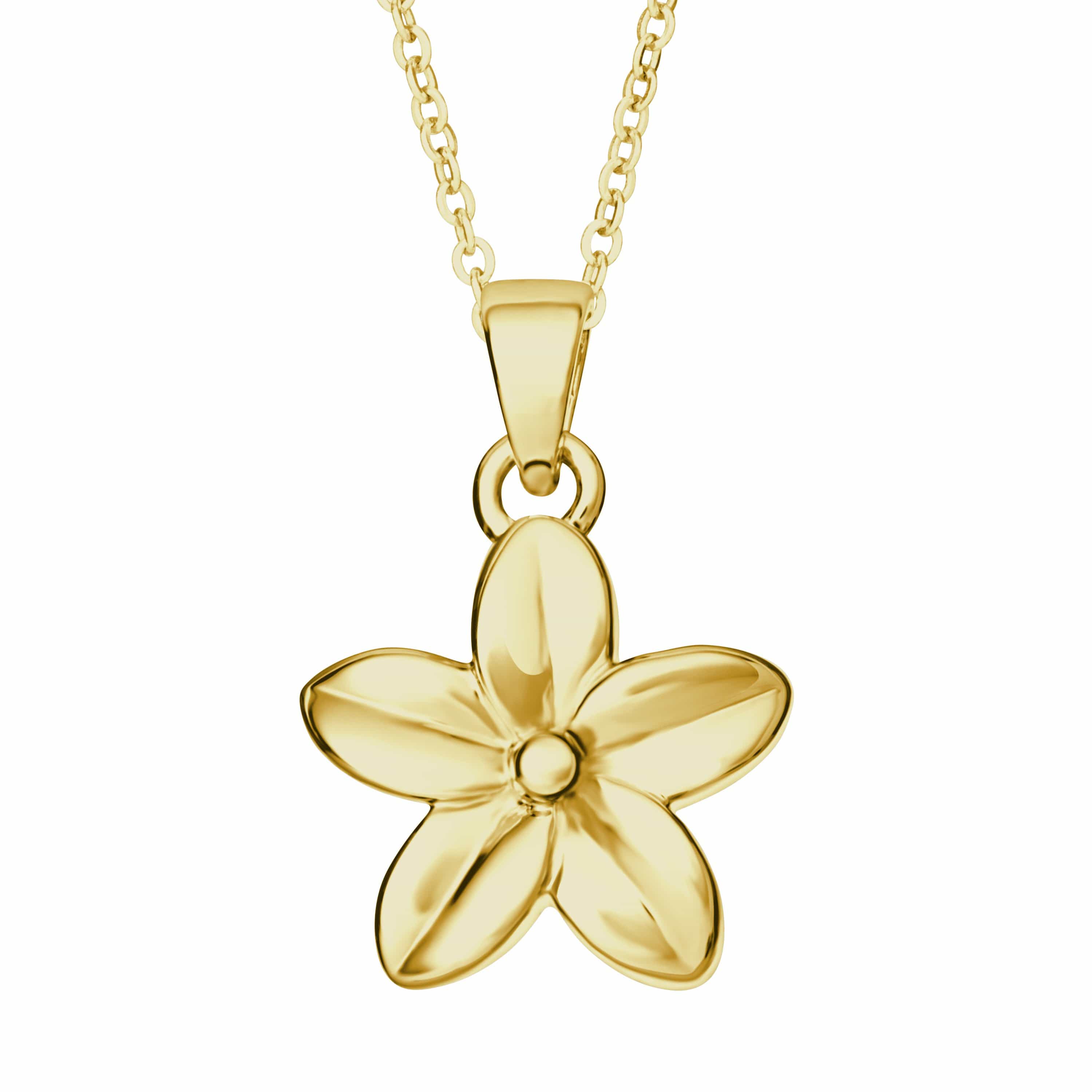 EverWith Self-fill Daisy Memorial Ashes Pendant 9k Yellow Gold