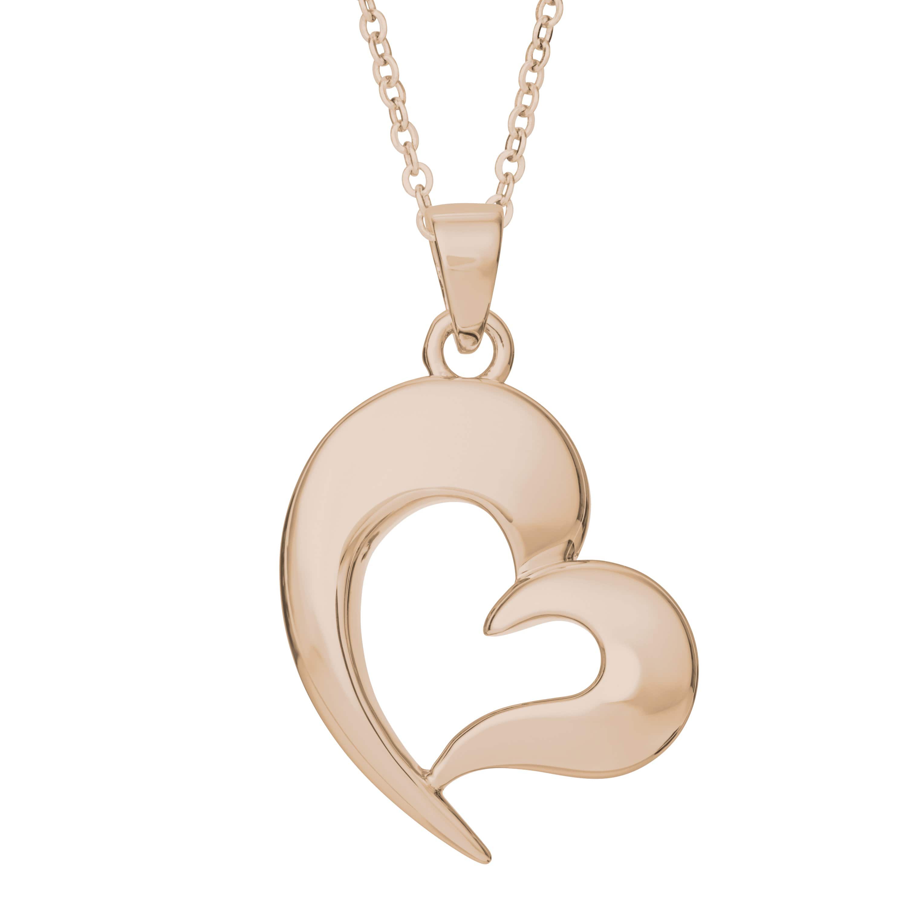 EverWith Self-fill Heart Memorial Ashes Pendant 9k Rose Gold