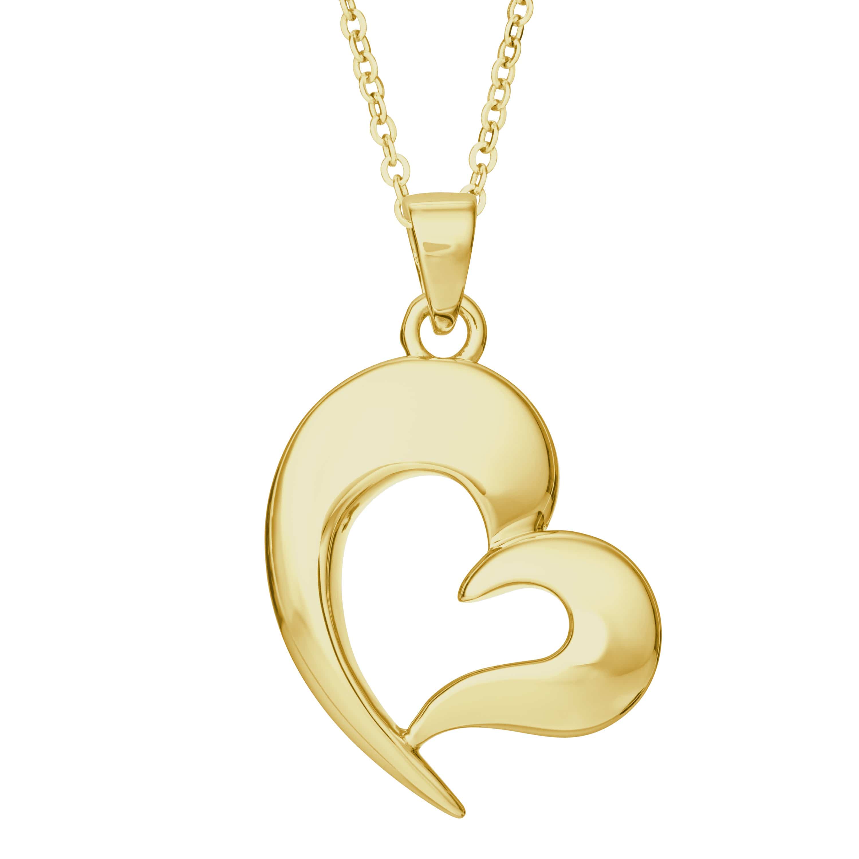 EverWith Self-fill Heart Memorial Ashes Pendant 9k Yellow Gold